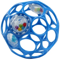 Oball™ Rammelaar Blauw, 10 Cm -EXIT TOYS || Steiff || fehn Verkoopwinkel oball rammelaar blauw 10 cm a283079 4
