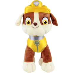 P:os Pluche Figuur Paw Patrol 27 Cm, Rubble -EXIT TOYS || Steiff || fehn Verkoopwinkel p os pluche figuur paw patrol 27 cm rubble a368981 4