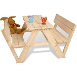 PINOLINO Kinder Picknicktafel Nicki Voor 4 Met Rugleuning -EXIT TOYS || Steiff || fehn Verkoopwinkel pinolino kinder picknicktafel nicki voor 4 met rugleuning a047905 2