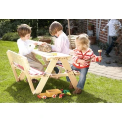 PINOLINO Kinder Picknicktafel Nicki Voor 4 Met Rugleuning -EXIT TOYS || Steiff || fehn Verkoopwinkel pinolino kinder picknicktafel nicki voor 4 met rugleuning a047905 3