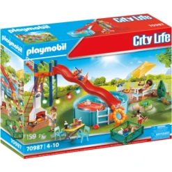 PLAYMOBIL ® City Life Pool Party Met Glijbaan