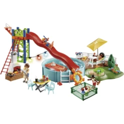 PLAYMOBIL ® City Life Pool Party Met Glijbaan 11 PLAYMOBIL ® City Life Pool Party Met Glijbaan -EXIT TOYS || Steiff || fehn Verkoopwinkel playmobil city life pool party met glijbaan a329734 4