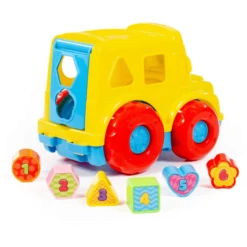 POLESIE ® Bus Met Insteekstenen (displaydoos) -EXIT TOYS || Steiff || fehn Verkoopwinkel polesie bus met insteekstenen displaydoos a345555 2