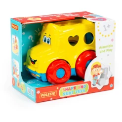 POLESIE ® Bus Met Insteekstenen (displaydoos) -EXIT TOYS || Steiff || fehn Verkoopwinkel polesie bus met insteekstenen displaydoos a345555 4