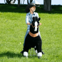 PonyCycle ® Black With White Hoof Horse -EXIT TOYS || Steiff || fehn Verkoopwinkel ponycycle black with white hoof horse a338461 2