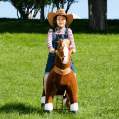 PonyCycle ® Brown With White Hoof Horse -EXIT TOYS || Steiff || fehn Verkoopwinkel ponycycle brown with white hoof horse a338460 2