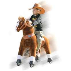 PonyCycle ® Brown With White Hoof Horse -EXIT TOYS || Steiff || fehn Verkoopwinkel ponycycle brown with white hoof horse a338460 4