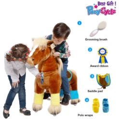 PonyCycle® Bruin Paard, Klein -EXIT TOYS || Steiff || fehn Verkoopwinkel ponycycle bruin paard klein a287967 4