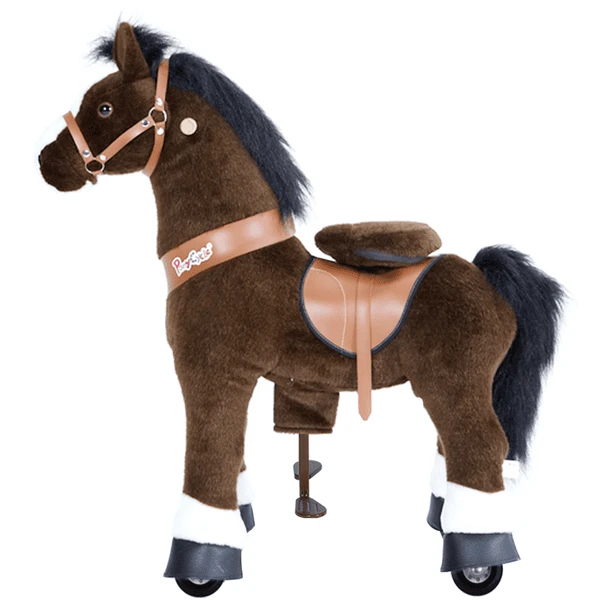 PonyCycle ® Donkerbruin Met Rem En Geluid - Groot 4 PonyCycle ® Donkerbruin Met Rem En Geluid - Groot - Image 2