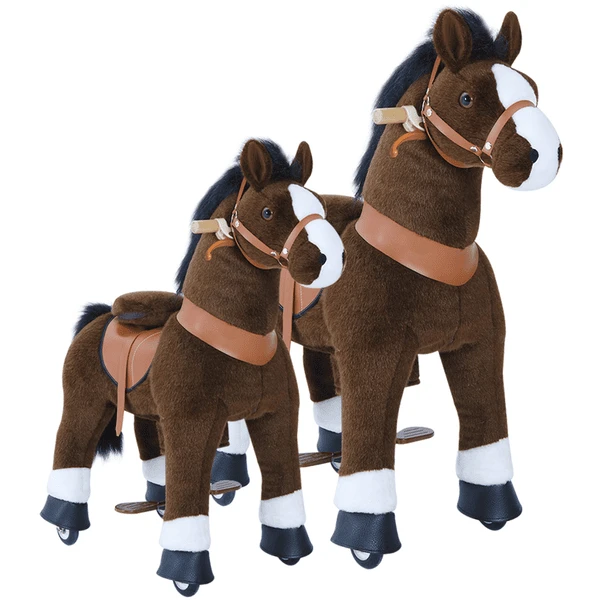 PonyCycle ® Donkerbruin Met Rem En Geluid - Groot 6 PonyCycle ® Donkerbruin Met Rem En Geluid - Groot - Image 4