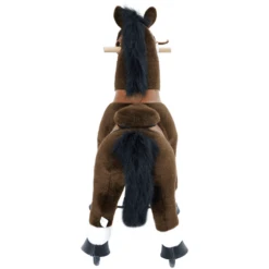 PonyCycle ® Donkerbruin Met Rem En Geluid - Klein -EXIT TOYS || Steiff || fehn Verkoopwinkel ponycycle donkerbruin met rem en geluid klein a313687 2