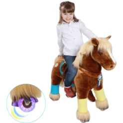PonyCycle® Paard Brown Middelgroot -EXIT TOYS || Steiff || fehn Verkoopwinkel ponycycle paard brown middelgroot a275569 2
