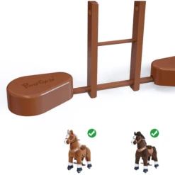 PonyCycle ® Pedal Pads - Pedal Adapter Voor U-Types, Bruin -EXIT TOYS || Steiff || fehn Verkoopwinkel ponycycle pedal pads pedal adapter voor u types bruin a315975 3