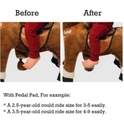 PonyCycle ® Pedal Pads - Pedal Adapter Voor U-Types, Bruin -EXIT TOYS || Steiff || fehn Verkoopwinkel ponycycle pedal pads pedal adapter voor u types bruin a315975 4