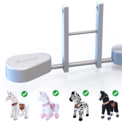 PonyCycle ® Pedal Pads - Pedal Adapter Voor U-Types, Wit -EXIT TOYS || Steiff || fehn Verkoopwinkel ponycycle pedal pads pedal adapter voor u types wit a315976 3