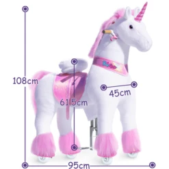 PonyCycle ® Roze Eenhoorn -EXIT TOYS || Steiff || fehn Verkoopwinkel ponycycle roze eenhoorn a338465 2