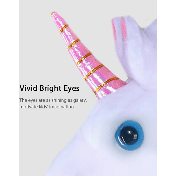 PonyCycle ® Witte Eenhoorn Met Rem - Groot 7 PonyCycle ® Witte Eenhoorn Met Rem - Groot - Image 5