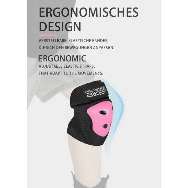 PROMETHEUS BICYCLES ® Beschermers Pads Set 6 In 1 Roze 4 PROMETHEUS BICYCLES ® Beschermers Pads Set 6 In 1 Roze - Image 2