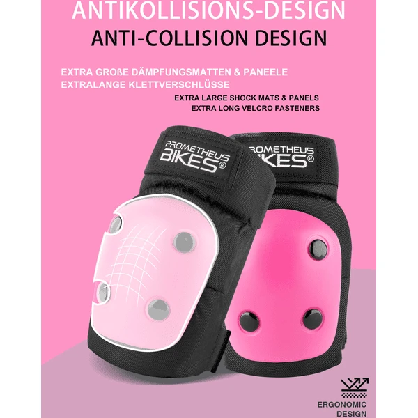 PROMETHEUS BICYCLES ® Beschermers Pads Set 6 In 1 Roze 5 PROMETHEUS BICYCLES ® Beschermers Pads Set 6 In 1 Roze - Image 3