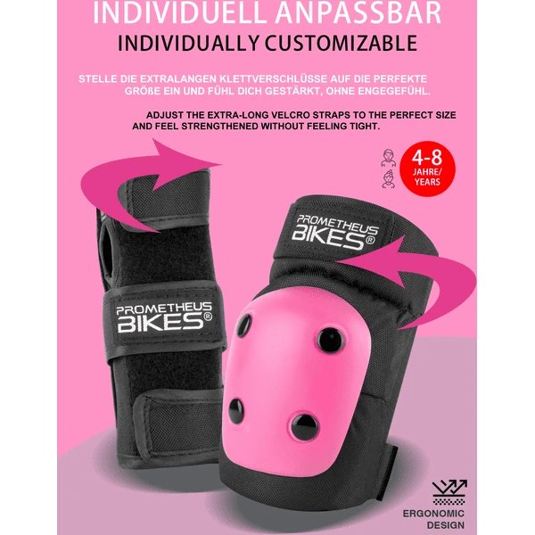 PROMETHEUS BICYCLES ® Beschermers Pads Set 6 In 1 Roze 6 PROMETHEUS BICYCLES ® Beschermers Pads Set 6 In 1 Roze - Image 4