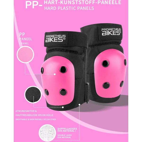 PROMETHEUS BICYCLES ® Beschermers Pads Set 6 In 1 Roze 7 PROMETHEUS BICYCLES ® Beschermers Pads Set 6 In 1 Roze - Image 5