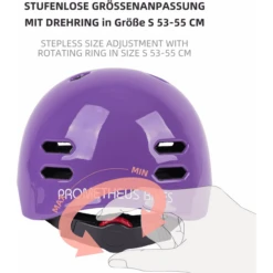 PROMETHEUS BICYCLES ® Fietshelm Maat S 52-55 Cm Paars -EXIT TOYS || Steiff || fehn Verkoopwinkel prometheus bicycles fietshelm maat s 52 55 cm paars a403253 3