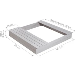 Roba Outdoor Zandbak Grijs -EXIT TOYS || Steiff || fehn Verkoopwinkel roba outdoor zandbak grijs a284399 2