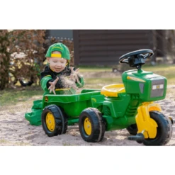 ROLLY TOYS RollyTrac John Deere Met RollyKid Trailer En RollySoundwheel 052769 -EXIT TOYS || Steiff || fehn Verkoopwinkel rolly toys rollytrac john deere met rollykid trailer en rollysoundwheel 052769 a166871 3