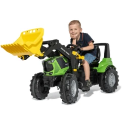 ROLLY TOYS RollyFarmtrac Premium II Deutz 8280 TTV Met RollyTrac Voorlader -EXIT TOYS || Steiff || fehn Verkoopwinkel rollyfarmtrac premium ii deutz 8280 ttv met rollytrac voorlader a342133 1