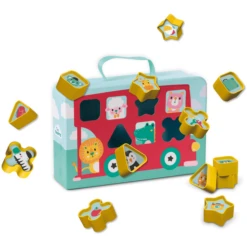 SES Creative SES Creativ E® Shape Sorter Case Omnibus -EXIT TOYS || Steiff || fehn Verkoopwinkel ses creativ e shape sorter case omnibus a313745 2