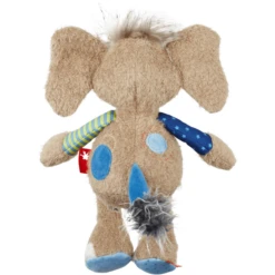 Sigikid ® Patchwork Sweety Olifant, Blauw -EXIT TOYS || Steiff || fehn Verkoopwinkel sigikid patchwork sweety olifant blauw a357788 4