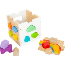 Small Foot ® Insteekbare Kubusvormige Regenboog -EXIT TOYS || Steiff || fehn Verkoopwinkel small foot insteekbare kubusvormige regenboog a304011 1