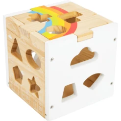 Small Foot ® Insteekbare Kubusvormige Regenboog -EXIT TOYS || Steiff || fehn Verkoopwinkel small foot insteekbare kubusvormige regenboog a304011 2