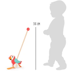 Small Foot® Loopstok Dier Papagaai -EXIT TOYS || Steiff || fehn Verkoopwinkel small foot loopstok dier papagaai a221946 4