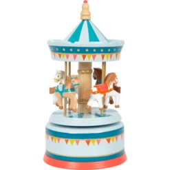 Small Foot ® Muzikale Klok Paard Carrousel Circus -EXIT TOYS || Steiff || fehn Verkoopwinkel small foot muzikale klok paard carrousel circus a384635 1
