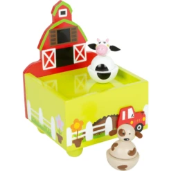 Small Foot ® Muzikale Klokboerderij -EXIT TOYS || Steiff || fehn Verkoopwinkel small foot muzikale klokboerderij a304584 2