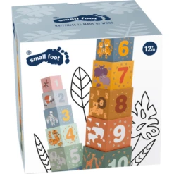 Small Foot ® Stapelen Kubus Safari -EXIT TOYS || Steiff || fehn Verkoopwinkel small foot stapelen kubus safari a328912 3