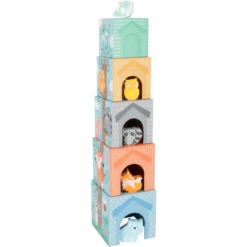Small Foot ® Stapelende Kubus Pastel -EXIT TOYS || Steiff || fehn Verkoopwinkel small foot stapelende kubus pastel a304577 2