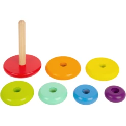 Small Foot ® Stapelende Toren Regenboog -EXIT TOYS || Steiff || fehn Verkoopwinkel small foot stapelende toren regenboog a304020 2