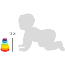 Small Foot ® Stapelende Toren Regenboog -EXIT TOYS || Steiff || fehn Verkoopwinkel small foot stapelende toren regenboog a304020 3