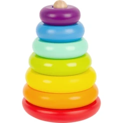 Small Foot ® Stapelende Toren Regenboog -EXIT TOYS || Steiff || fehn Verkoopwinkel small foot stapelende toren regenboog a304020 4