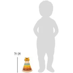 Small Foot ® Stapeltoren Tiger Safari -EXIT TOYS || Steiff || fehn Verkoopwinkel small foot stapeltoren tiger safari a304383 4