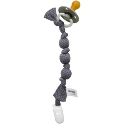 Snoozebaby Organic Fopspeenriem Storm Grey -EXIT TOYS || Steiff || fehn Verkoopwinkel snoozebaby organic fopspeenriem storm grey a351825 2