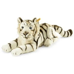 Steiff Bharat, De Witte Teiger 43 Cm, Liggend -EXIT TOYS || Steiff || fehn Verkoopwinkel steiff bharat de witte teiger 43 cm liggend a140764 2