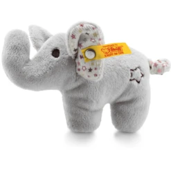 Steiff Mini Knisper Olifant Met Rammelaar, 11 Cm -EXIT TOYS || Steiff || fehn Verkoopwinkel steiff mini knisper olifant met rammelaar 11 cm a190949 2