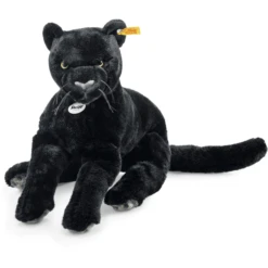 Steiff Nero Panther Zwart, 40 Cm Liggend -EXIT TOYS || Steiff || fehn Verkoopwinkel steiff nero panther zwart 40 cm liggend a177257 2