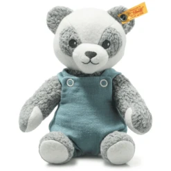 Steiff Paco Panda, Grijs/wit/ Petrol -EXIT TOYS || Steiff || fehn Verkoopwinkel steiff paco panda grijs wit petrol a314230 4