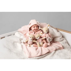 Steiff Raja Herten Knuffeldoekje, Beige/roze -EXIT TOYS || Steiff || fehn Verkoopwinkel steiff raja herten knuffeldoekje beige roze a314238 2