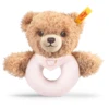 STEIFF Slaap-goed-Beer Grijpring, Roze -EXIT TOYS || Steiff || fehn Verkoopwinkel steiff slaap goed beer grijpring roze a086774