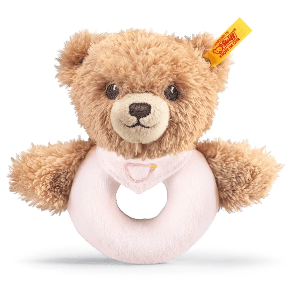 STEIFF Slaap-goed-Beer Grijpring, Roze 3 STEIFF Slaap-goed-Beer Grijpring, Roze
